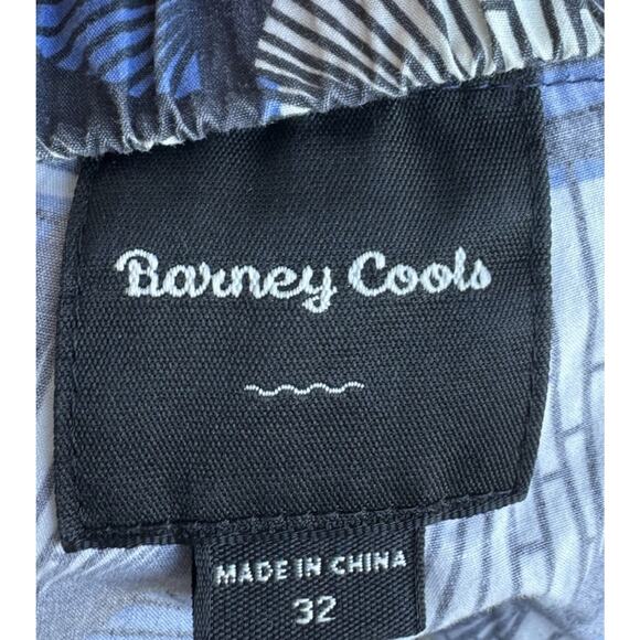 Barney Cools Shorts Men’s Size 32 Blue Print Drawstring Elastic Waist READ - Picture 6 of 8